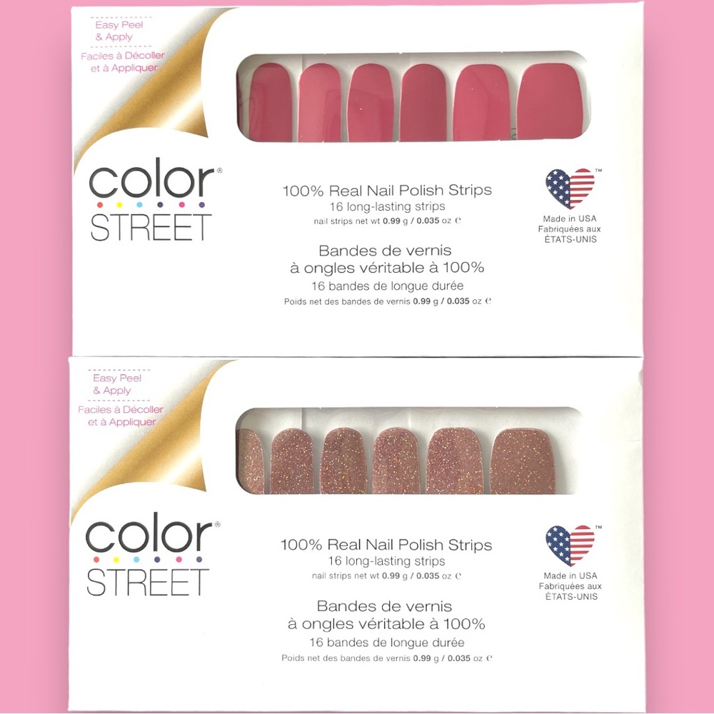 🆕 2 REAL NAIL POLISH STRIPS SETS (16 Peel & Apply No-Dry Strips per Set)